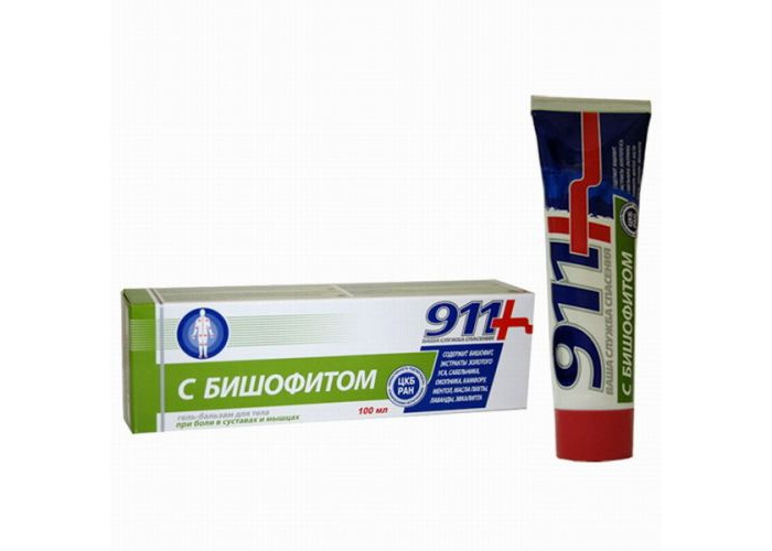 911 Бишофит 100 мл, гель-бальзам для суставов