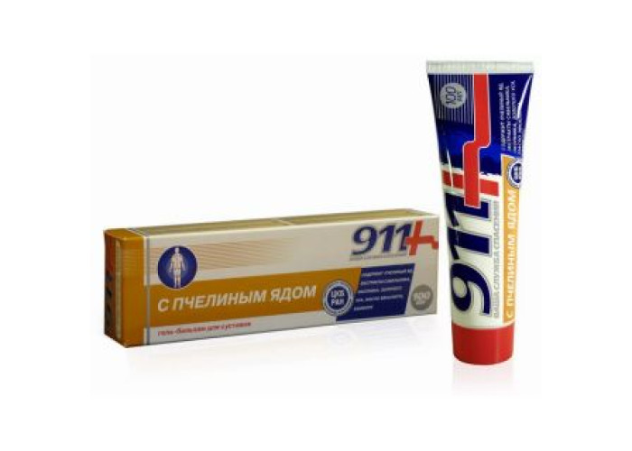 911 Пчелиный яд 100 мл, гель-бальзам для суставов
