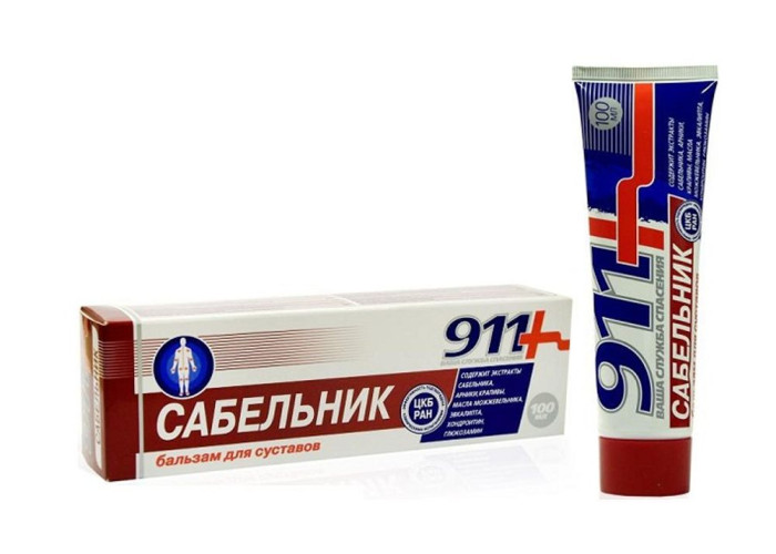 911 Сабельник 100 мл, гель-бальзам для суставов