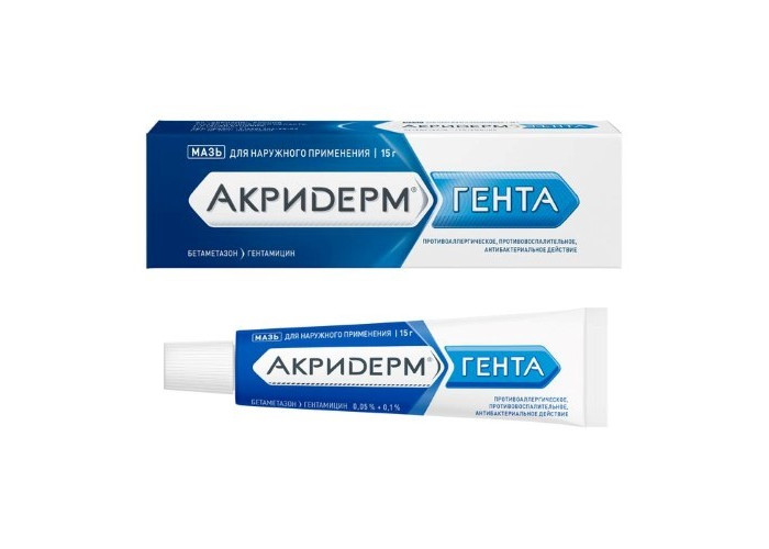 Акридерм Гента 15 г, мазь