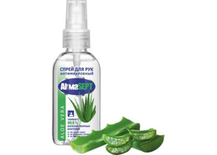 Антисептик Акмасепт Алоэ 50 мл, спрей для рук