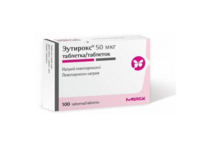 Эутирокс 50 мкг № 100, таблетки