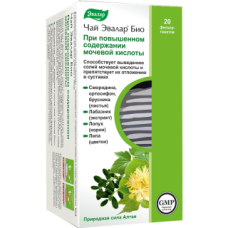 Эвалар Био При повышенном содержании мочевой кислоты № 20, фиточай