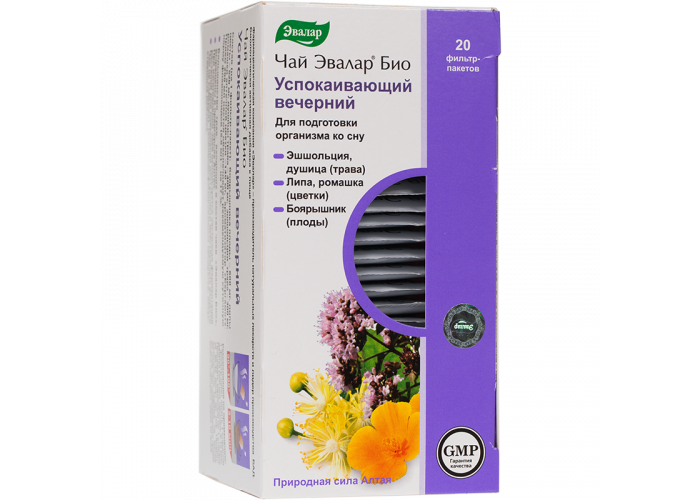 Эвалар Био Успокаивающий вечерний № 20, фиточай