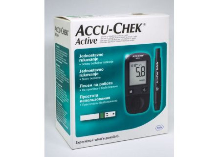 Глюкометр Акку-Чек Актив + 10 тест-полосок в комплекте