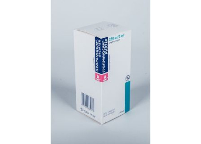 Гроприносин-Рихтер 250 мг/5 мл 150 мл, сироп