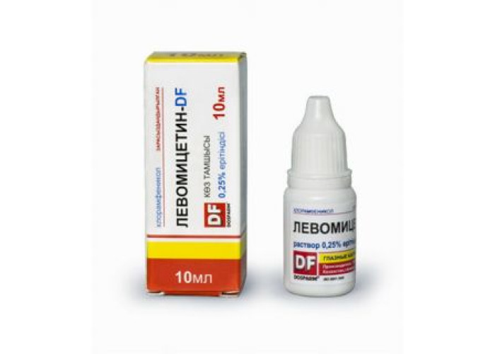 Левомицетин-DF 0,25 % 10 мл, капли глазные