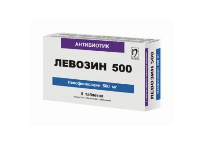 Левозин 500 мг № 5, таблетки