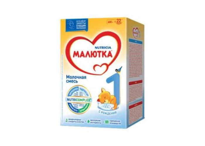 Смесь молочная Малютка 1 (с рождения), 600 г