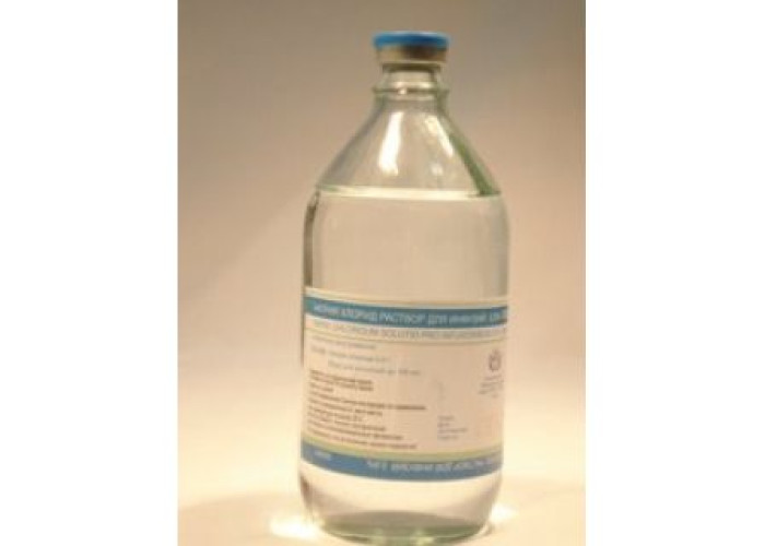 Натрия хлорид 0,9% 500 мл, раствор для инфузий во флаконе