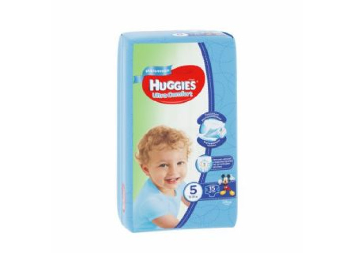 Подгузники Хаггис Ультра Комфорт для мальчиков 5 (12-22 кг) №15