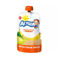 Пюре Агуша яблоко-банан-печенье 90 г