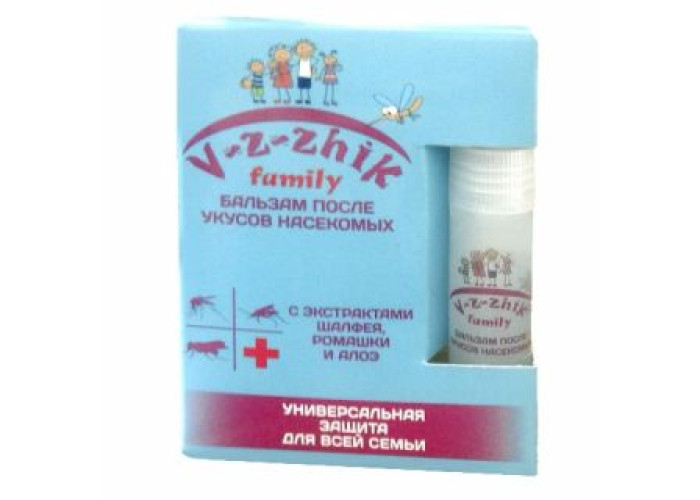 Средство после укусов комаров V-z-zhik 6 мл, бальзам-спрей