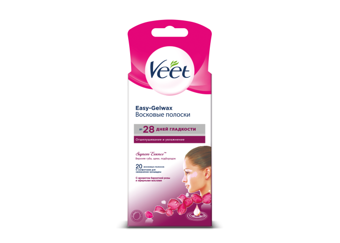 Восковые полоски для депиляции лица №20