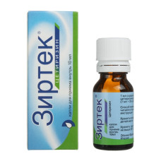 Зиртек 10 мг/мл 10 мл, капли внутрь