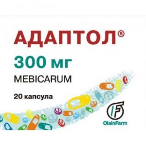 Адаптол 300 мг № 20, капсулы