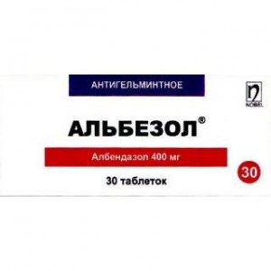 Альбезол 400 мг № 30, таблетки
