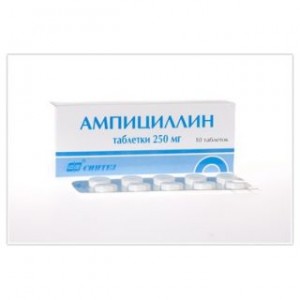 Ампициллин 250 мг № 10, таблетки