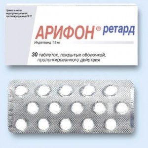 Арифон-ретард 1,5 мг № 30, таблетки