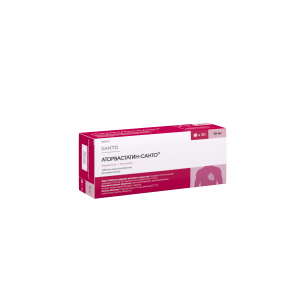 Аторвастатин - Санто 10 мг № 30, таблетки