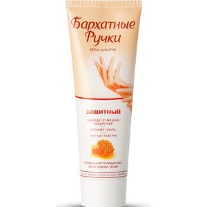 Бархатные ручки Защитный 80 г, крем для рук