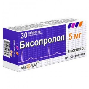 Бисопролол-ЛФ 5 мг № 30, таблетки