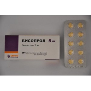 Бисопролол-Санто 5 мг № 30, таблетки