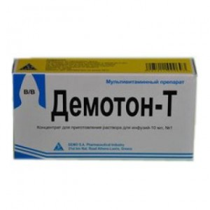 Демотон-Т 10 мл № 1, концентрат для инфузий в ампуле