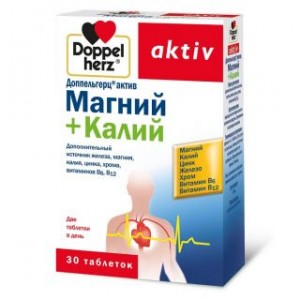 Доппельгерц Актив Магний/Калий № 30, таблетки