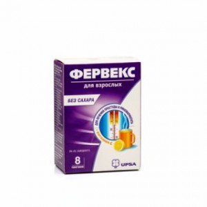 Фервекс без сахара № 8, порошок для раствора внутрь в саше