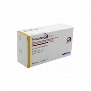 Глюкофаж XR 500 мг № 30, таблетки
