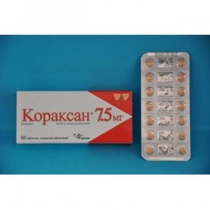 Кораксан 7,5 мг № 56, таблетки