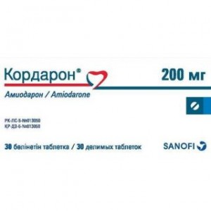 Кордарон 200 мг № 30, таблетки