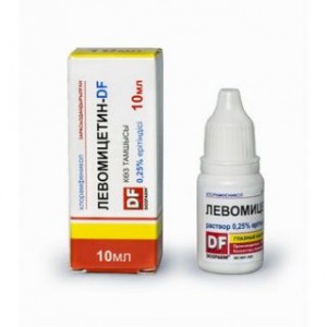 Левомицетин-DF 0,25 % 10 мл, капли глазные