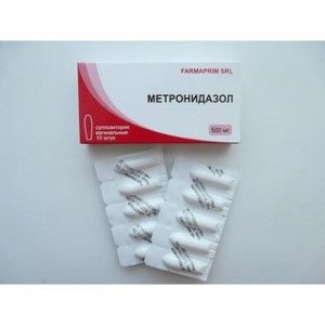 Метронидазол 500 мг № 10, свечи вагинальные