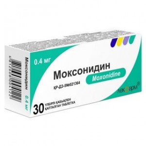 Моксонидин-ЛФ 0,4 мг № 30, таблетки
