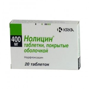 Нолицин 400 мг № 20, таблетки