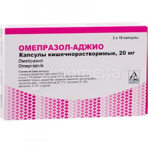 Омепразол-Аджио 20 мг № 30, капсулы