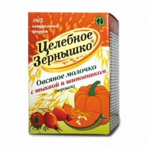 Овсяное молочко целебное зернышко с тыквой и шиповником 150 г