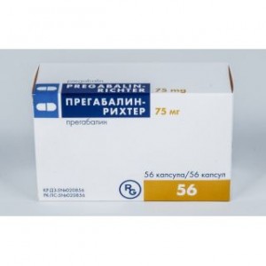 Прегабалин Рихтер 75 мг № 56, капсулы