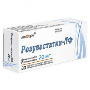 Розувастатин-ЛФ 20 мг № 30, таблетки