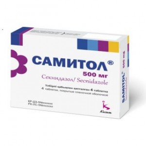 Самитол 500 мг № 4, таблетки