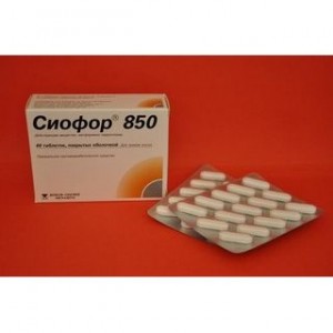 Сиофор 850 мг № 60, таблетки