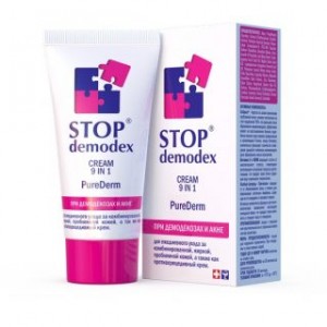 Stop demodex PureDerm 50 мл, крем 9 в 1