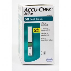 Тест-полоски Accu-Chek Active (Актив) для определения глюкозы в крови № 50