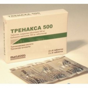 Тренакса 500 мг № 12, таблетки