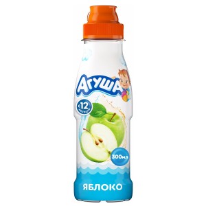 Вода и сок Агуша яблоко 0,3