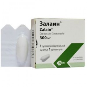 Залаин 300 мг № 1, свеча вагинальная